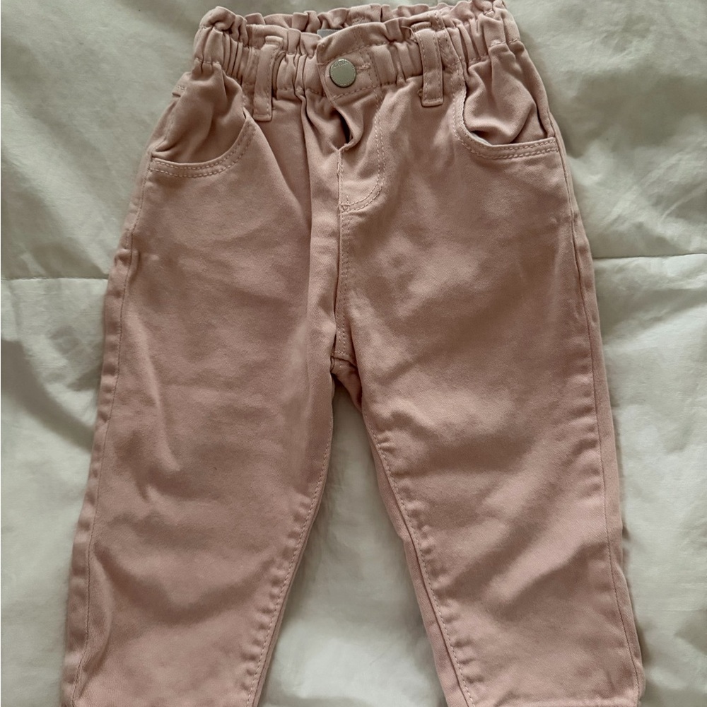 Zara Light Pink Kids Casual Bottoms